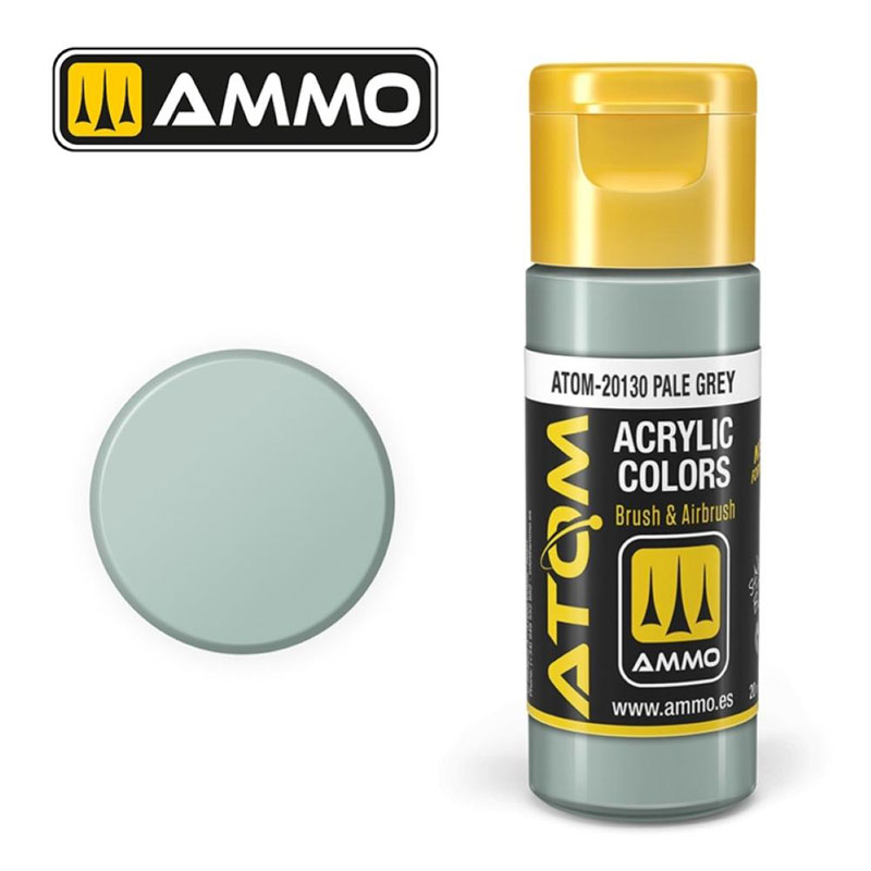 Ammo By Mig ATOM Acrylic Paint: Pale Grey