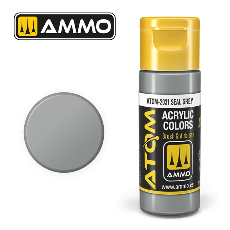Ammo By Mig ATOM Acrylic Paint: Seal Grey