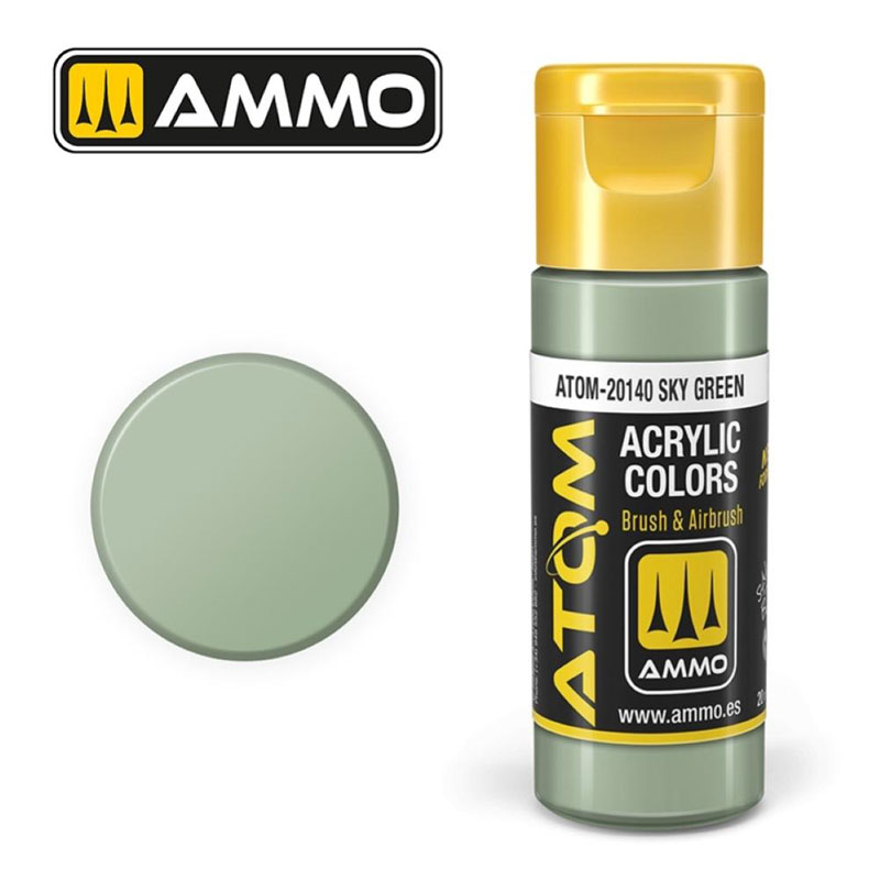 Ammo By Mig ATOM Acrylic Paint: Sky Green
