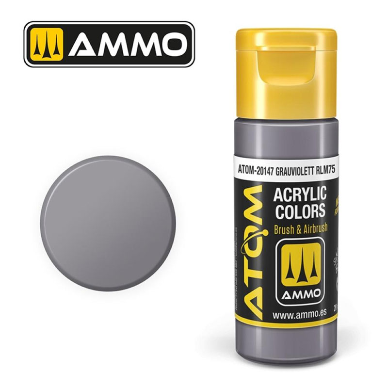 Ammo By Mig ATOM Acrylic Paint: Grauviolett RLM75