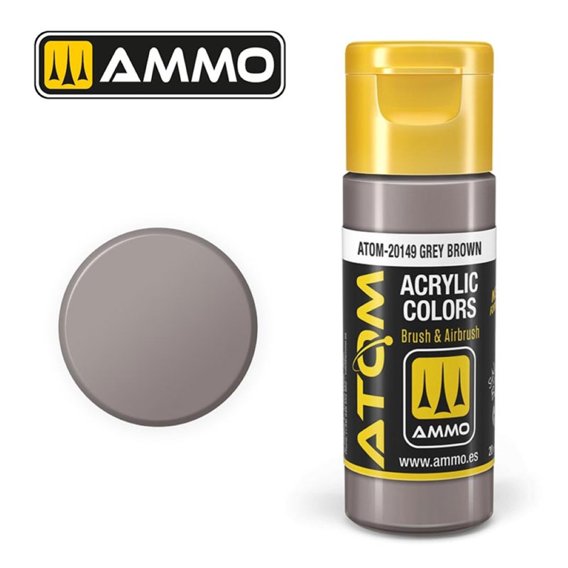 Ammo By Mig ATOM Acrylic Paint: Grey Brown