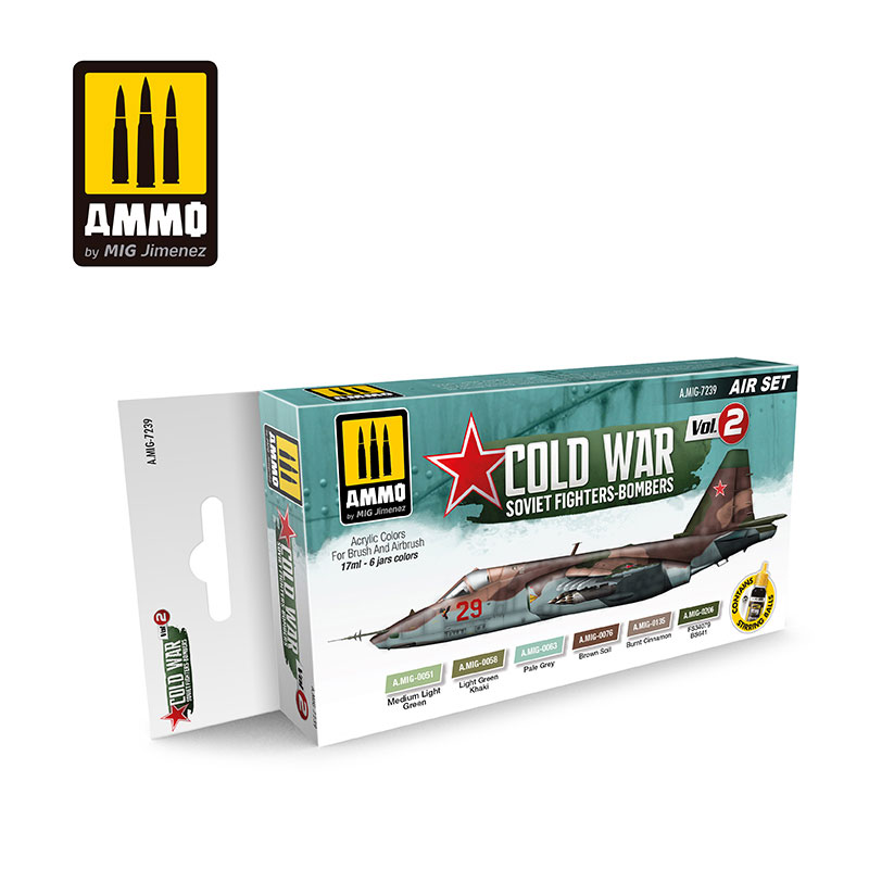 Acrylic Aircraft Paint Set: Cold War Vol 2 Soviet Fighters - Bombers