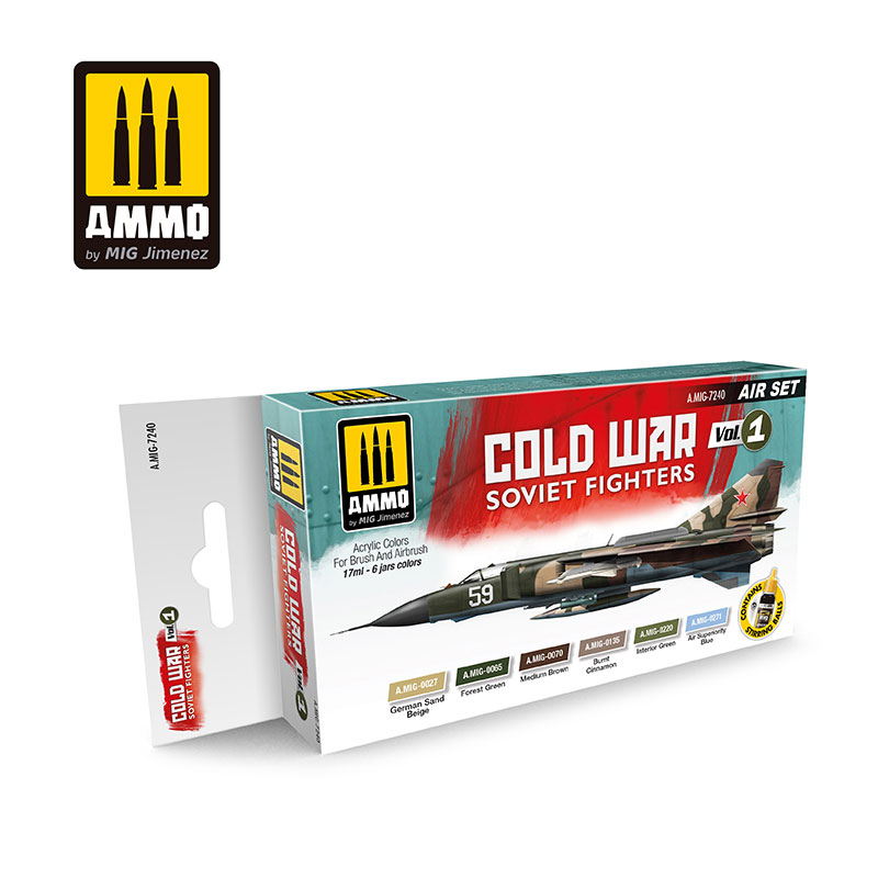 Acrylic Aircraft Paint Set: Cold War Vol 1 Soviet Fighters