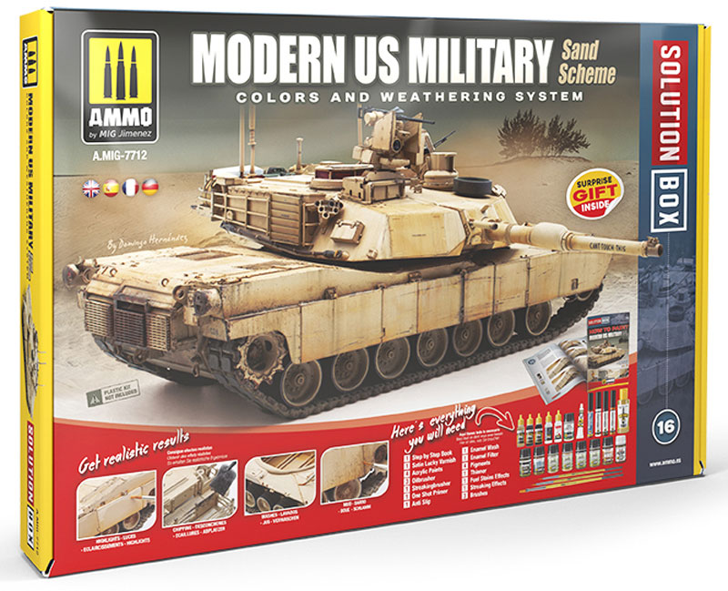Modern US Military Sand Scheme Solution Box