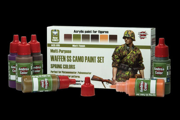 Andrea Color Waffen SS Camo Paint Set (Spring Colors)