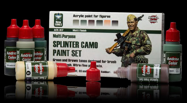 Andrea Color Splinter Camo Paint Set