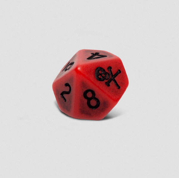 Blood and Plunder - Set of 6 Blood D10 Dice