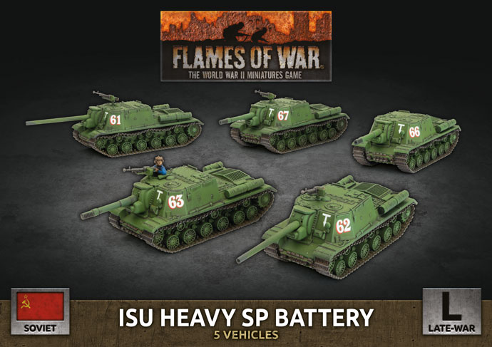 WWII Soviet ISU Heavy SP Battery (Plastic)