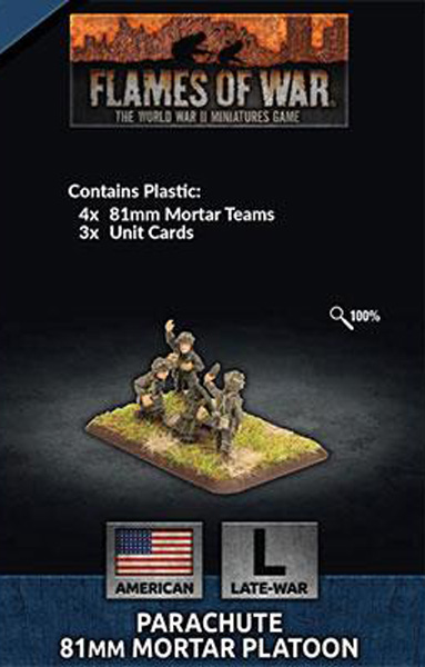 WWII US Parachute Mortar Platoon (Plastic)