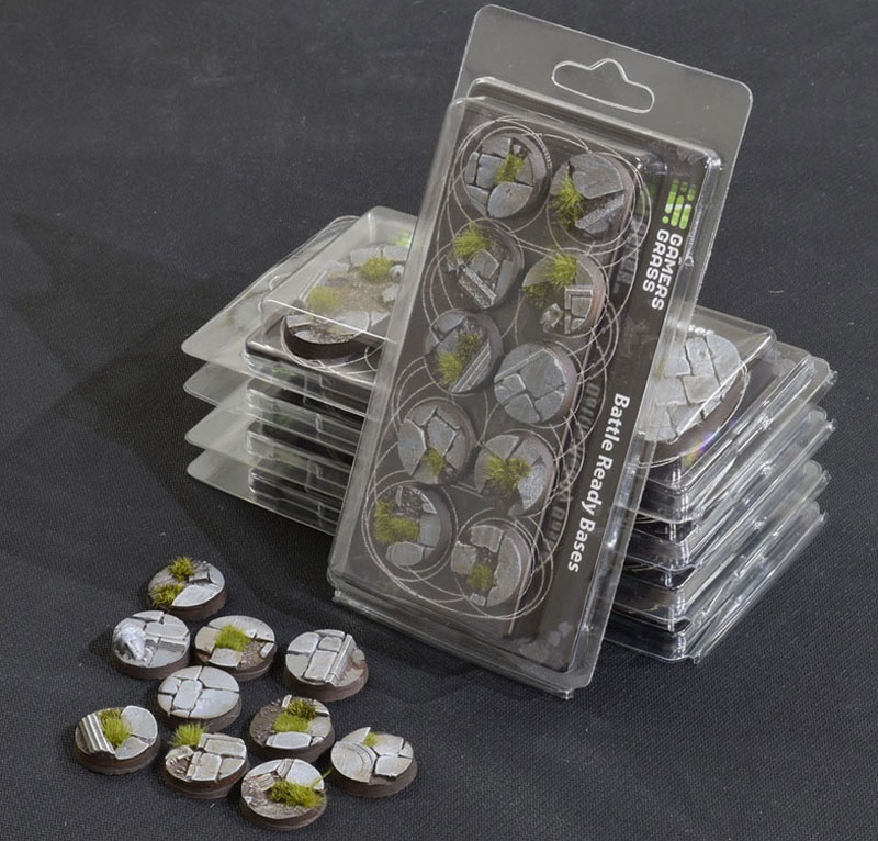 Gamers Grass Battle Ready Bases - Temple Bases, Round 25mm (x10) - ONLY 11 AVAILABLE AT THIS PRICE