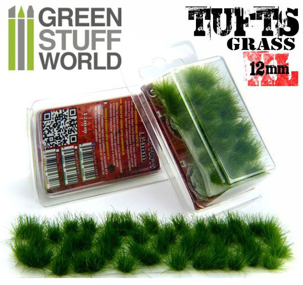 Grass TUFTS XL - 12mm self-adhesive - Dark Green