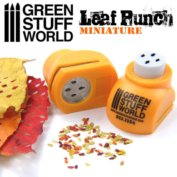 Miniature Leaf Punch - ORANGE - Oak