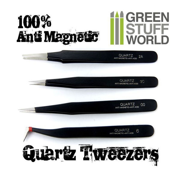 Anti-Magnetic Quartz Tweezers Set