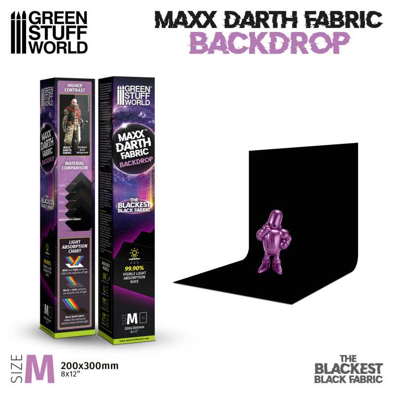 Maxx Darth Black Backdrop - Photo Background 8x12in