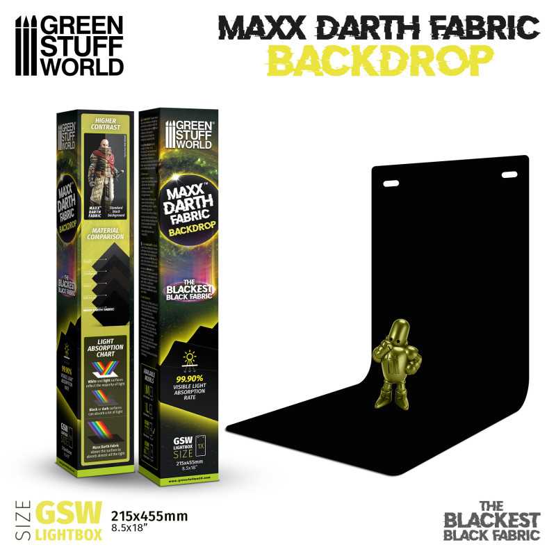 Maxx Darth Black Backdrop - Lightbox 8.5x18in
