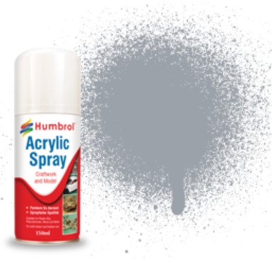 150ml Acrylic Satin Medium Sea Grey Spray