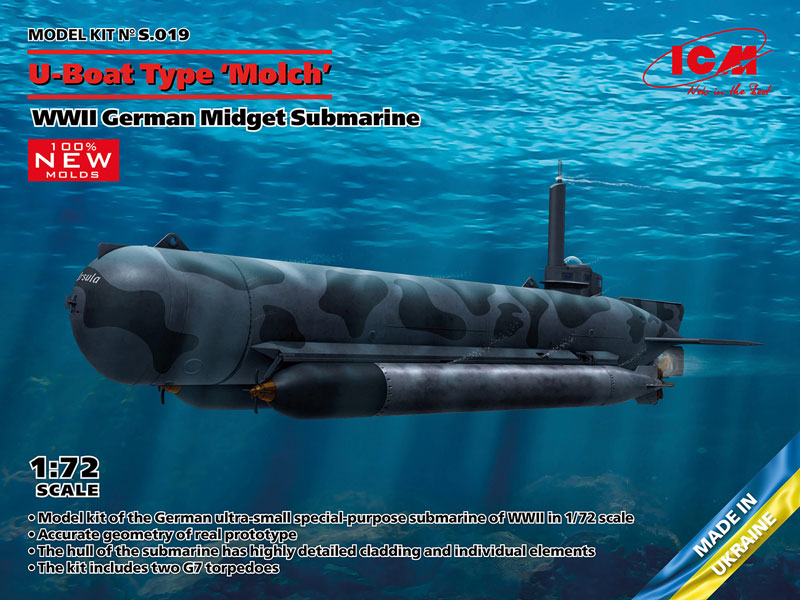 German U-Boat Type Molch Midget Submarine