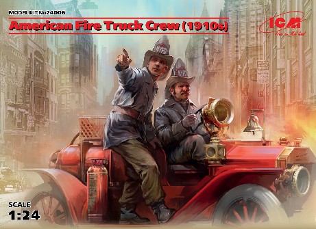 American Fire Truck Crew 1910s