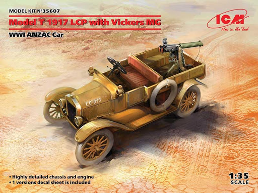 WWI Model T 1917 LCP With Vickers MG