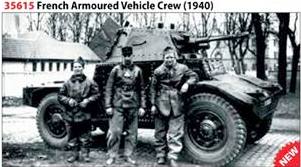 WWII French Armored Vehicle Crew 1940