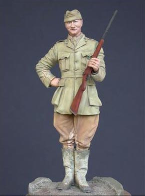 Officer, Durham Light Infantry, 2nd Lieutenant, 2nd Battalion DLI Sniper, Flanders, Spring 1915