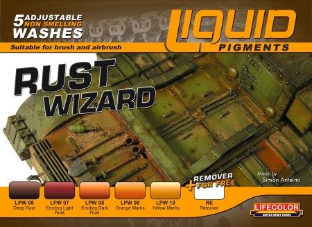 Rust Wizard Weathering Liquid Pigments Set
