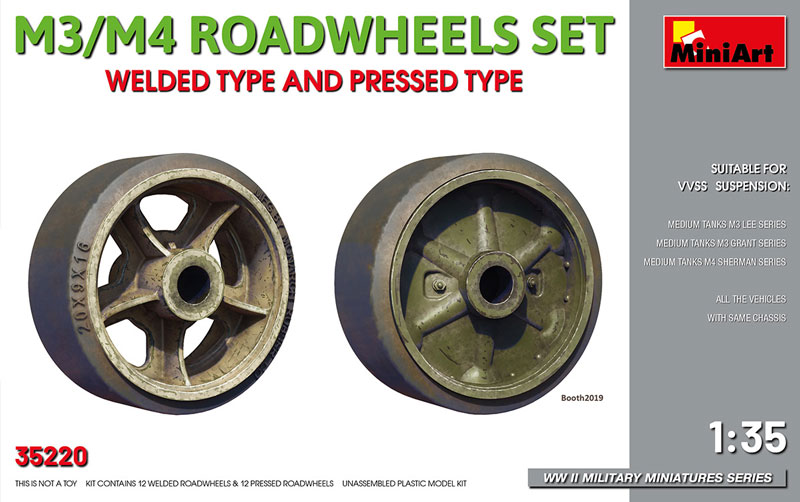 M3/M4 Road Wheels Set Welded Type and Pressed Type