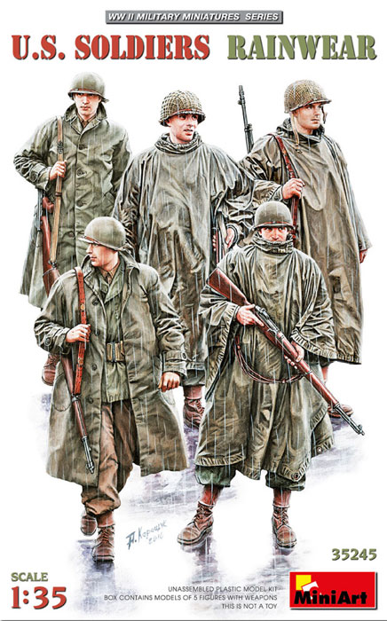 WWII US Soldiers in Rainwear