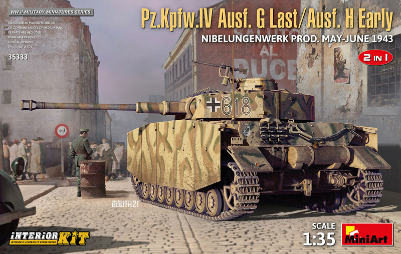 PzKpfw IV Ausf G Last/Ausf H Early Nibelungenwerk Production Tank w/Full Interior May-Jun 1943