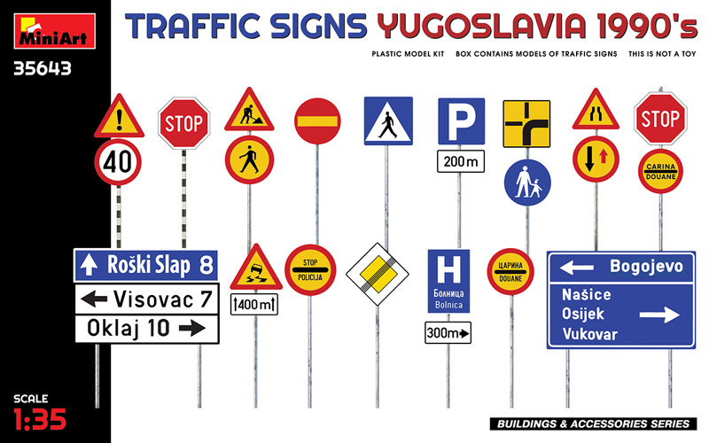 Traffic Signs Yugoslavia 1990