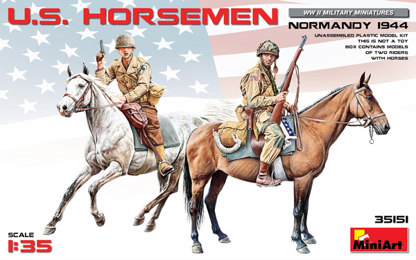 WWII US Horsemen Normandy 1944