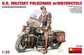 US Military Policeman w/Motorcycle