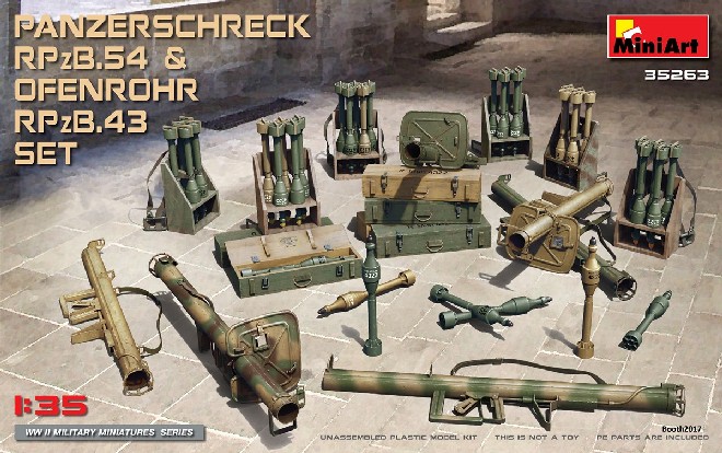 Panzerschreck RPzB54 & Ofenrohr RPzB43 Anti-Tank Rocket Launcher Set