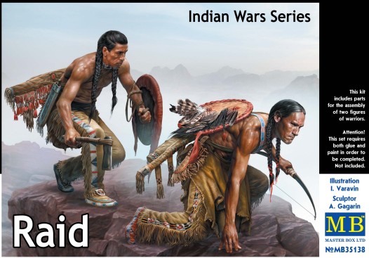 Raid Indian Warriors on Warpath w/Weapons (2)