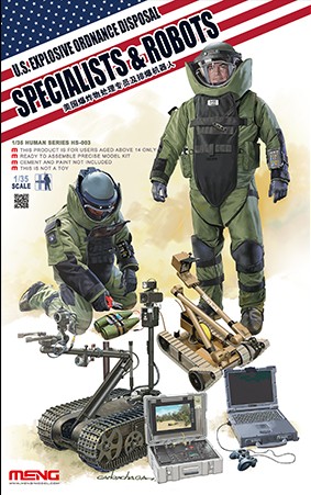 US Explosive Ordnance Disposal Specialists & Robots