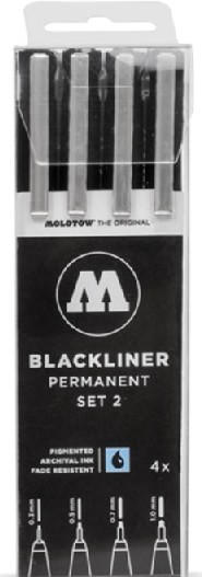 Blackliner Pen 4pc Set #2 (.3, .5, .7, 1)