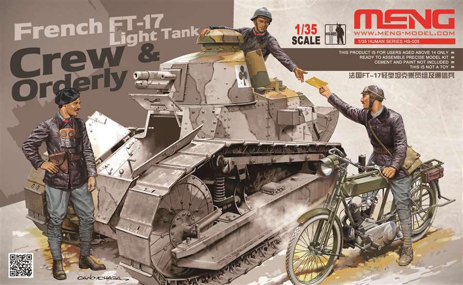 WWI French FT-17 Tank Crew and Orderly