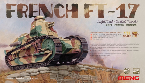 WWI French FT17 Light Tank Riveted Turret