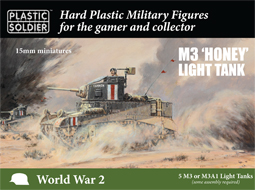 WWII British Stuart I Honey Light Tank (5) w/Crew