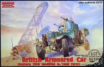 Pattern 1920 Modified WWII British Armored Car w/Sand Tires
