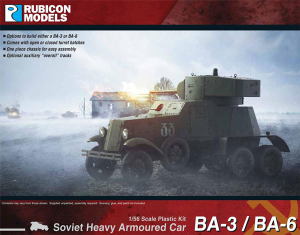 WWII Soviet BA-3 / BA-6 Heavy Armoured Car