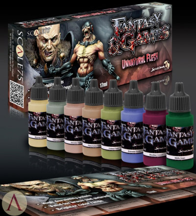 Scale Color- Unnatural Flesh Fantasy & Gaming Paint Set