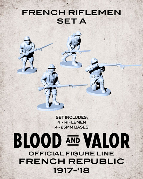 Blood & Valor - WWI French Army Riflemen Set A