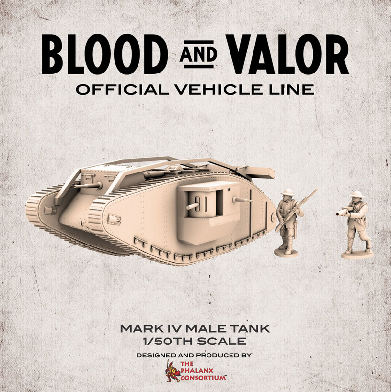 Blood & Valor - WWI British Mark IV Male Tank