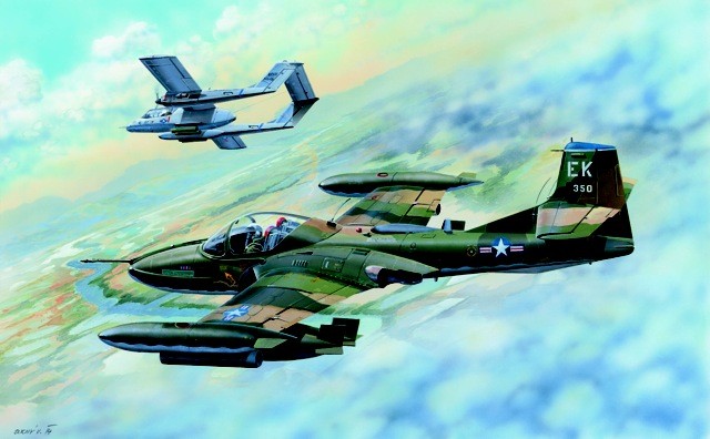 US A37B Dragonfly Light Ground Attack Aircraft