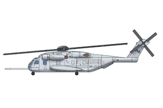 CH53E Super Stallion Helicopter Set for Warships (3/Bx)