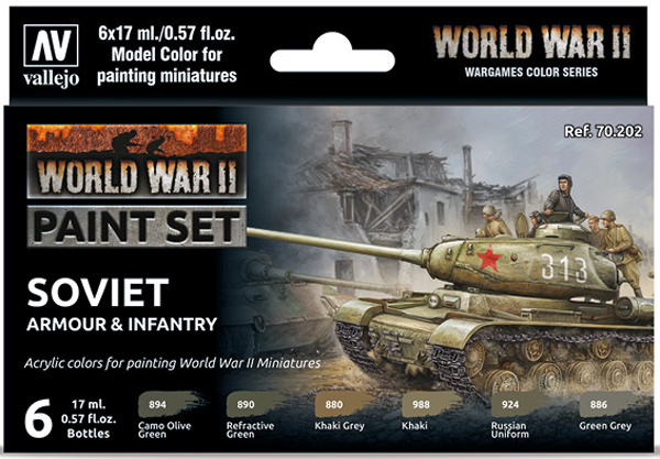 WWII Paint Set - Soviet Armour & Infantry