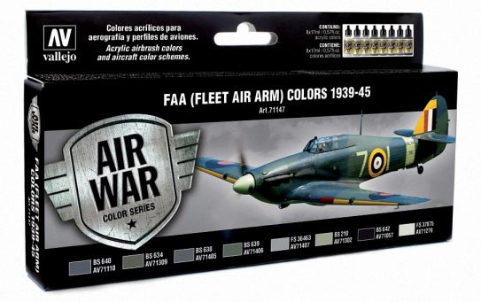 FAA (Fleet Air Arm) Colors 1939-1945 Model Air Paint Set (8 Colors)