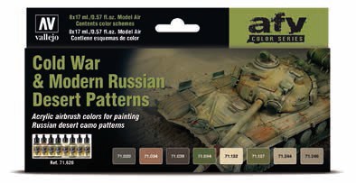 Model Air Cold War & Modern Russian Desert Patters Model Air Paint Set (8 Colors)