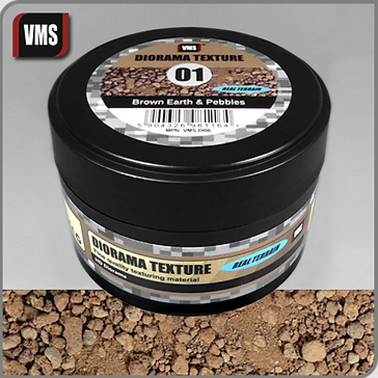 VMS Diorama Texture No.1 Brown Earth & Pebbles 100ml